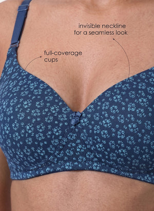 Lush Print Pad - Ultra Soft Modal Medium Padded Printed Bra