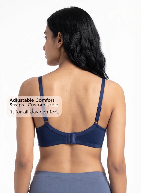 Invisi Bra - A Comfort-Focused Bra with Stitch-Free Cup Construction, a Soft Underband and Full Coverage for Everyday Support
