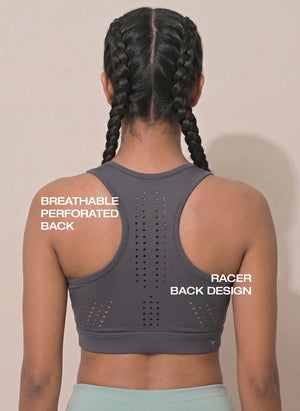 BL AL S 21 - Ventilated Racerback Sports Bra with Molded Cups, Moisture-Wicking Fabric, Wide Support Band & Full-Mobility Comfort for Active and Everyday Wear