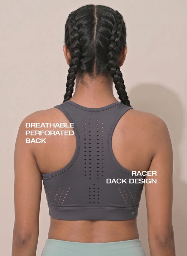 BL AL S 21 - Ventilated Racerback Sports Bra with Molded Cups, Moisture-Wicking Fabric, Wide Support Band & Full-Mobility Comfort for Active and Everyday Wear