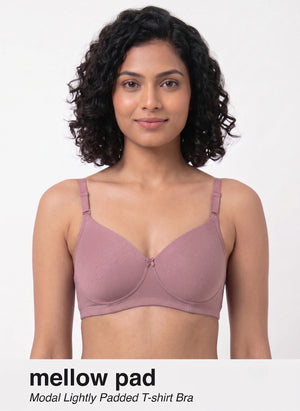 Mellow Pad - Ultrasoft Modal Full Coverage Light Padding Bra For a Seamless Look
