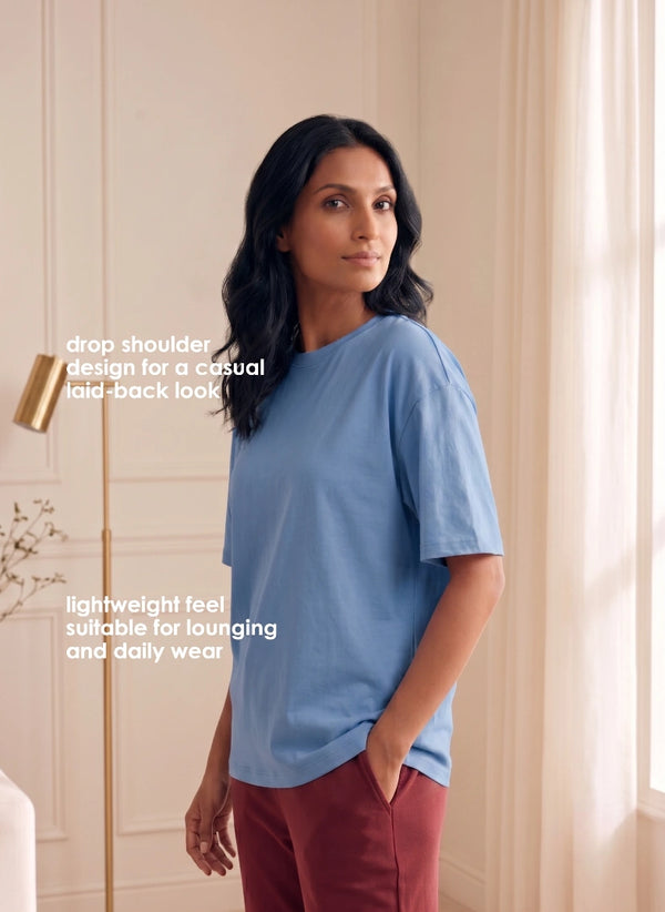 BL LW T 12 - Round Neck Oversized T-Shirt for Everyday Comfort