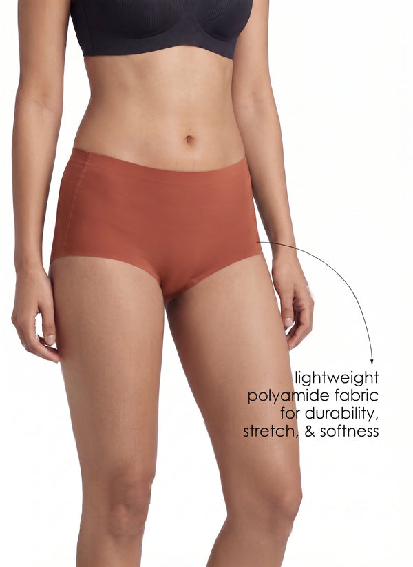 Boy Leg Bond -Bonded free-cut leg openings with a cotton-lined gusset and a seamless look with no visible panty lines _ Pack of 1