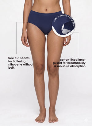 Free Bond - Advanced Bonding Technology with Lightweight Polyamide, Mid-Waist Fit, and Cotton-Lined Gusset for Everyday Comfort_Pack of 1