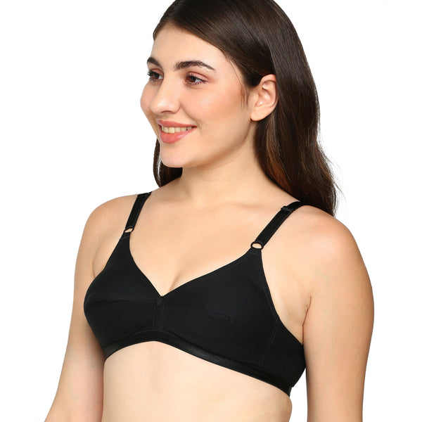 Jasmine - Everyday Woven Bra With Soft Cups with U - Back