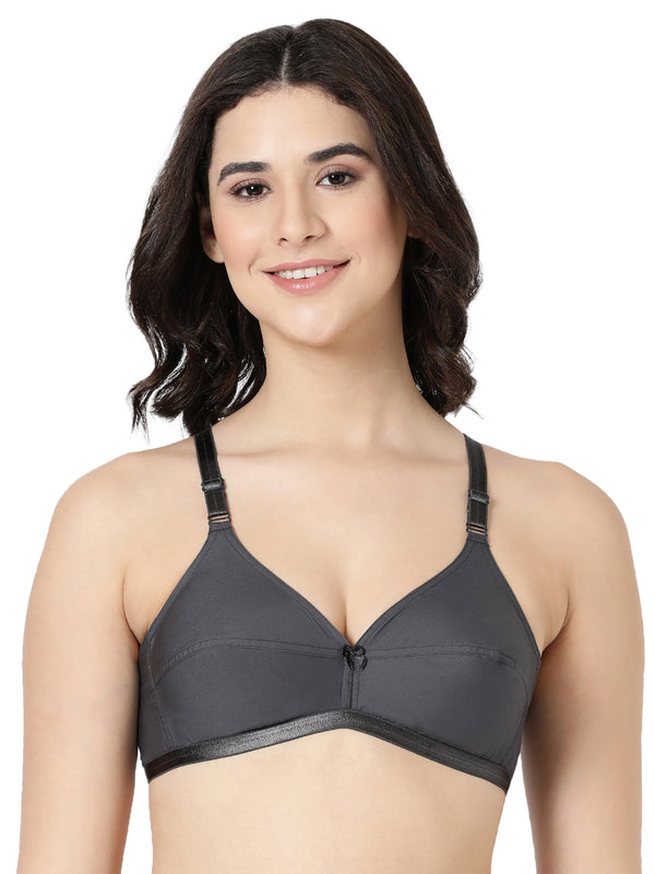 Jasmine - Everyday Woven Bra With Soft Cups with U - Back