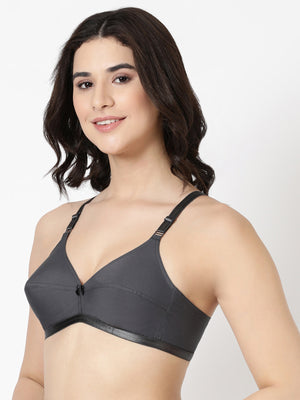Jasmine - Everyday Woven Bra With Soft Cups with U - Back
