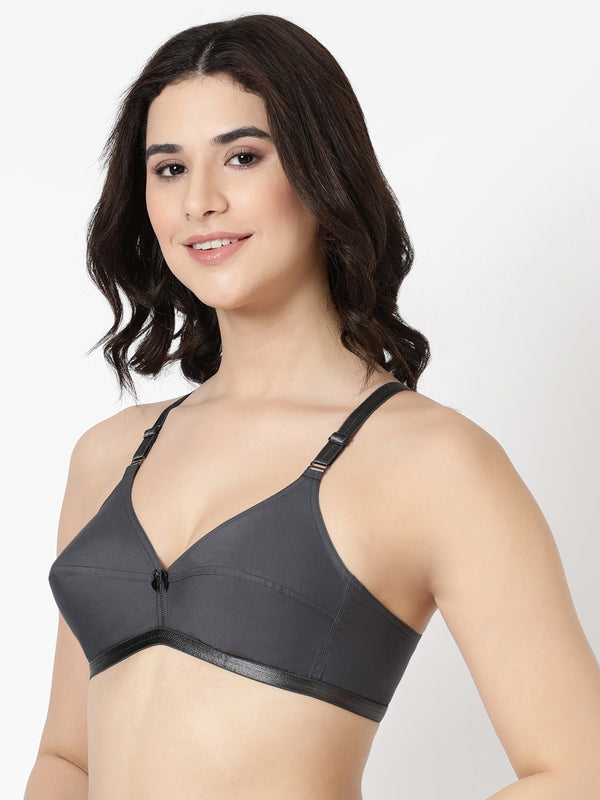 Jasmine - Everyday Woven Bra With Soft Cups with U - Back