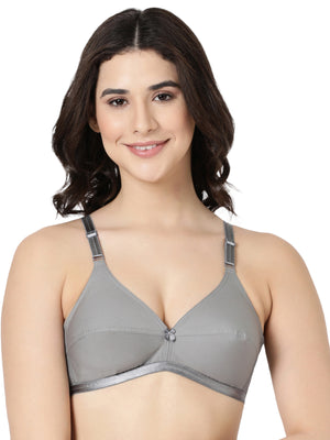 Jasmine - Everyday Woven Bra With Soft Cups with U - Back