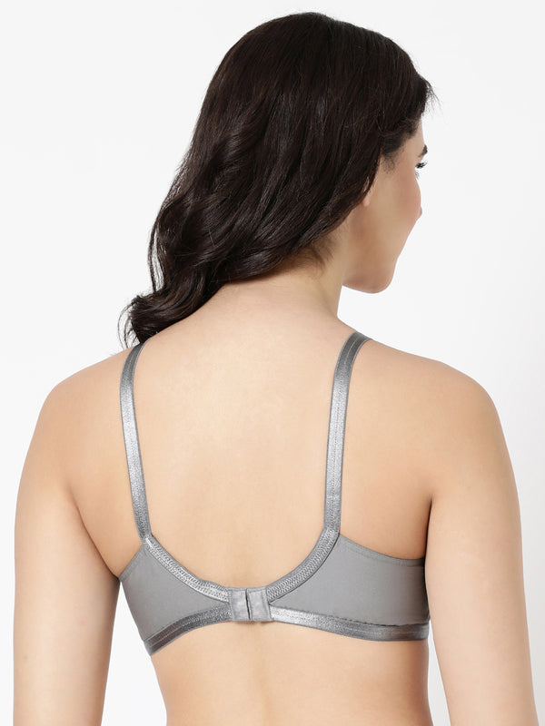Jasmine - Everyday Woven Bra With Soft Cups with U - Back