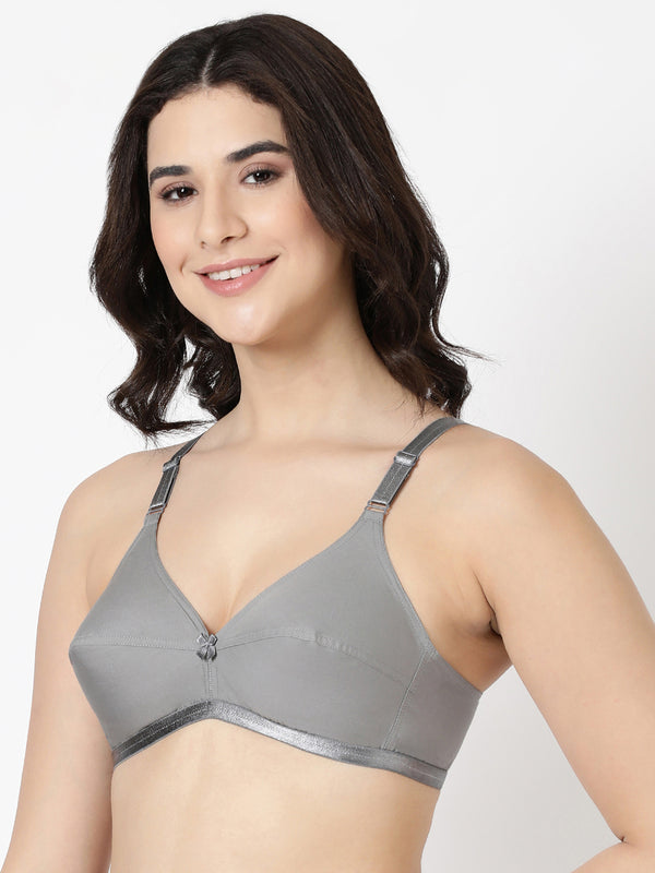 Jasmine - Everyday Woven Bra With Soft Cups with U - Back