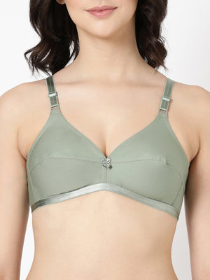 Jasmine - Everyday Woven Bra With Soft Cups with U - Back