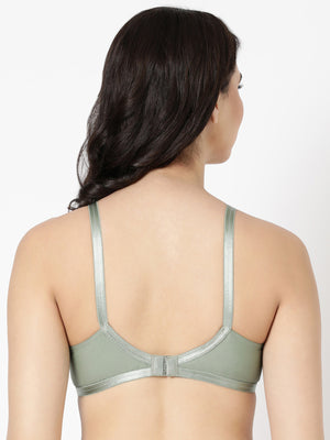 Jasmine - Everyday Woven Bra With Soft Cups with U - Back