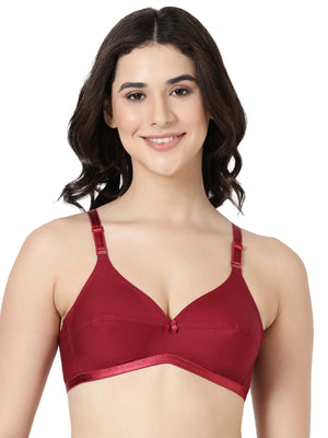 Jasmine - Everyday Woven Bra With Soft Cups with U - Back
