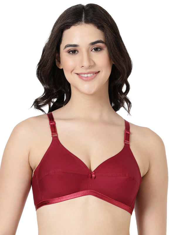 Jasmine - Everyday Woven Bra With Soft Cups with U - Back