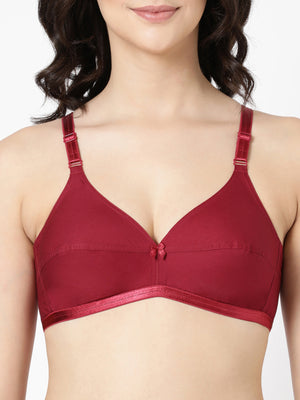 Jasmine - Everyday Woven Bra With Soft Cups with U - Back