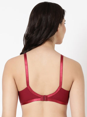 Jasmine - Everyday Woven Bra With Soft Cups with U - Back