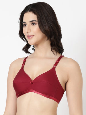 Jasmine - Everyday Woven Bra With Soft Cups with U - Back