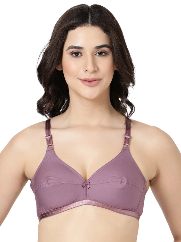 Jasmine - Everyday Woven Bra With Soft Cups with U - Back