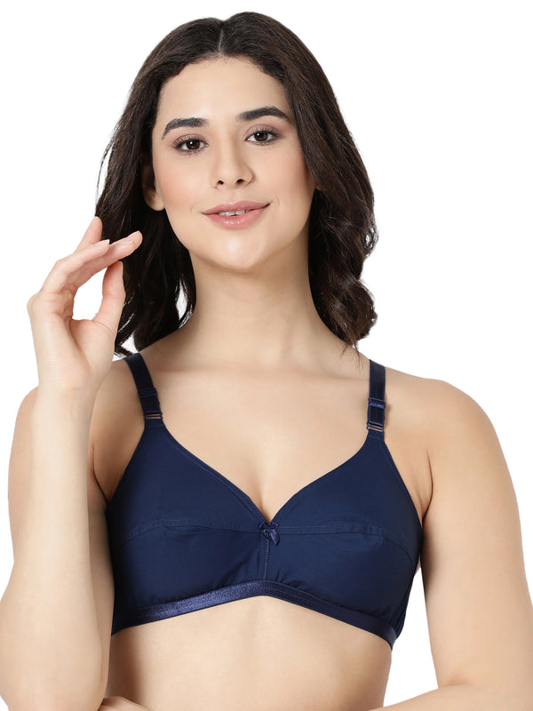 Jasmine - Everyday Woven Bra With Soft Cups with U - Back
