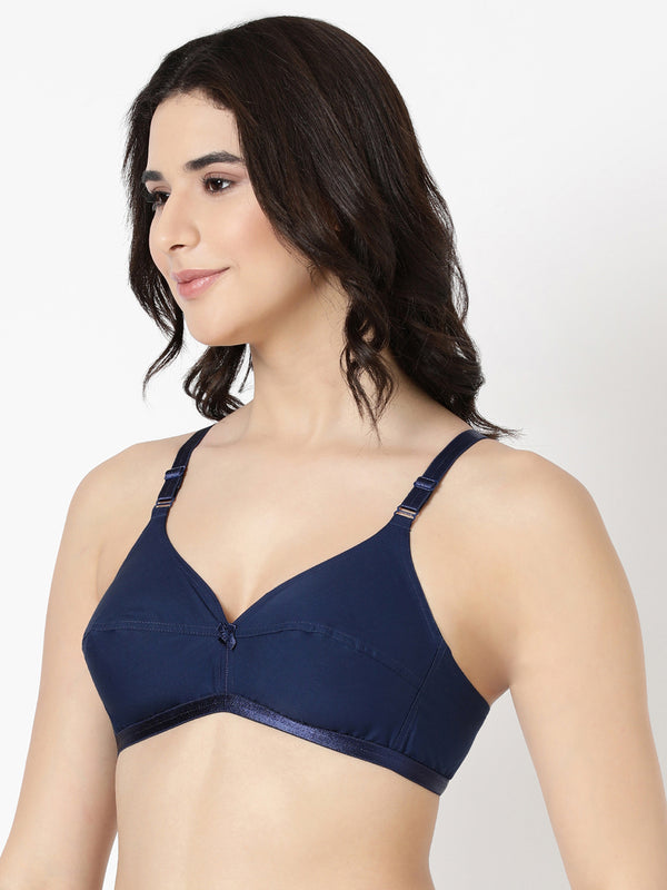 Jasmine - Everyday Woven Bra With Soft Cups with U - Back