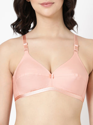 Jasmine - Everyday Woven Bra With Soft Cups with U - Back