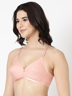 Jasmine - Everyday Woven Bra With Soft Cups with U - Back
