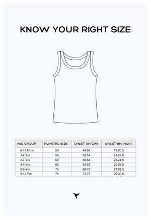 Kids Round Neck  Hero's Vest -  Pack of 2 - 100% Cotton