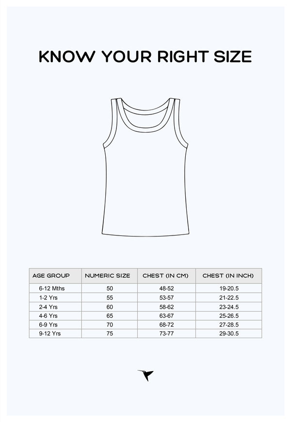 Kids Round Neck  Hero's Vest -  Pack of 2 - 100% Cotton