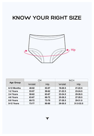 Kids Panty - Girls Shorty Printed Pack of 3