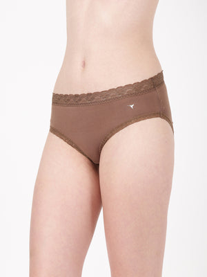 Lacelet Panty  (Pack of 2) - Soft Modal with Lace Elegance