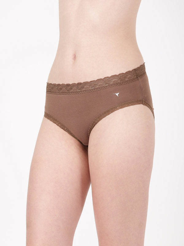 Lacelet Panty  (Pack of 2) - Soft Modal with Lace Elegance