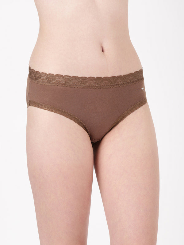 Lacelet Panty  (Pack of 2) - Soft Modal with Lace Elegance