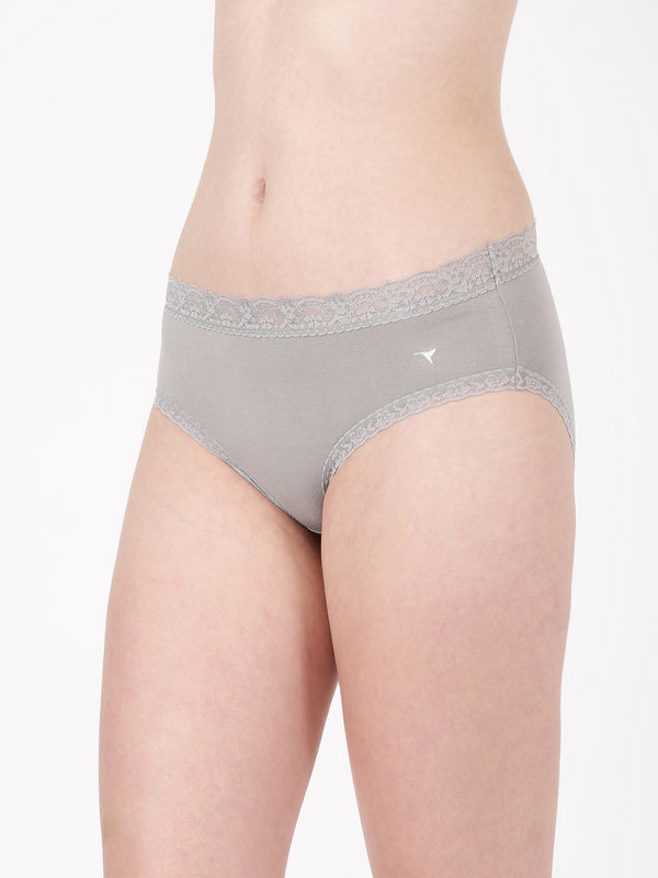Lacelet Panty  (Pack of 2) - Soft Modal with Lace Elegance
