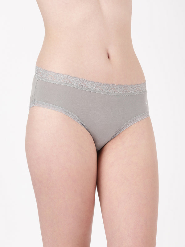 Lacelet Panty  (Pack of 2) - Soft Modal with Lace Elegance