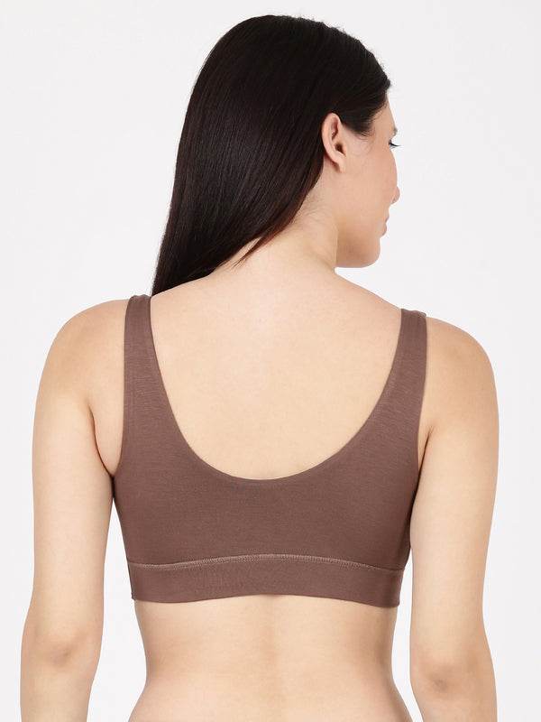 Leisure Bra - Soft Bamboo Modal Criss Cross Nursing Bra, Slip On Bra