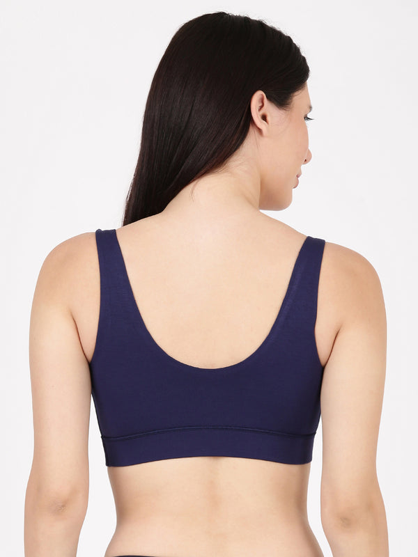 Leisure Bra - Soft Bamboo Modal Criss Cross Nursing Bra, Slip On Bra