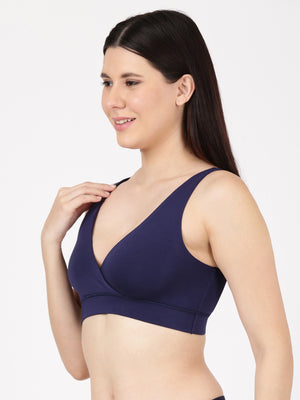 Leisure Bra - Soft Bamboo Modal Criss Cross Nursing Bra, Slip On Bra