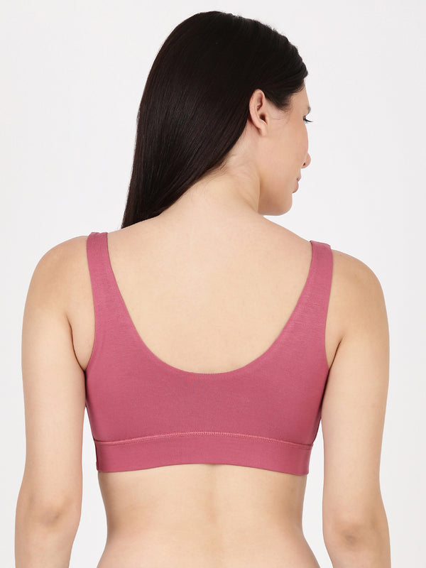 Leisure Bra - Soft Bamboo Modal Criss Cross Nursing Bra, Slip On Bra