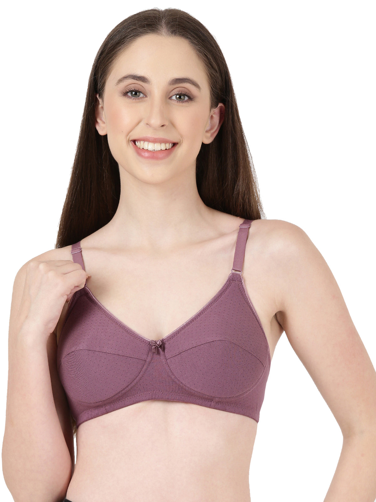 Lovely Pad - Lightly Padded Lace Trim Cotton Bra