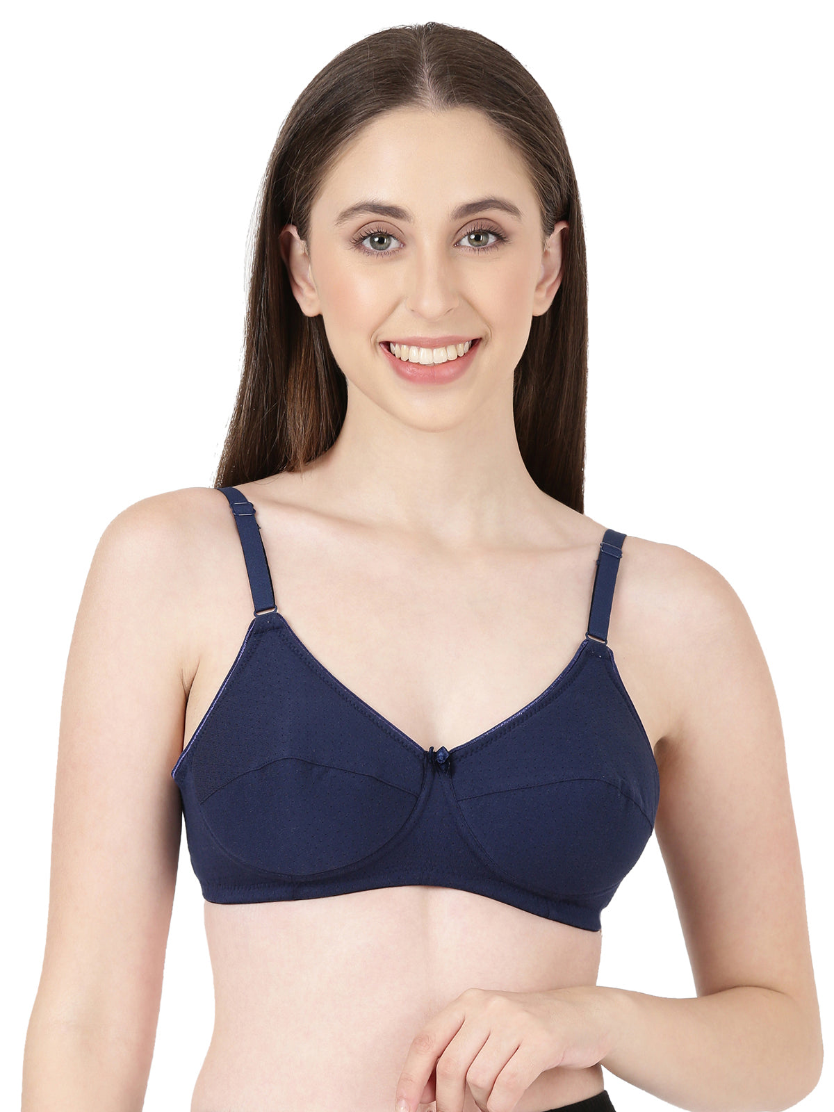 Lovely Pad - Lightly Padded Lace Trim Cotton Bra