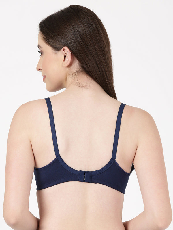 Lovely Pad - Lightly Padded Lace Trim Cotton Bra