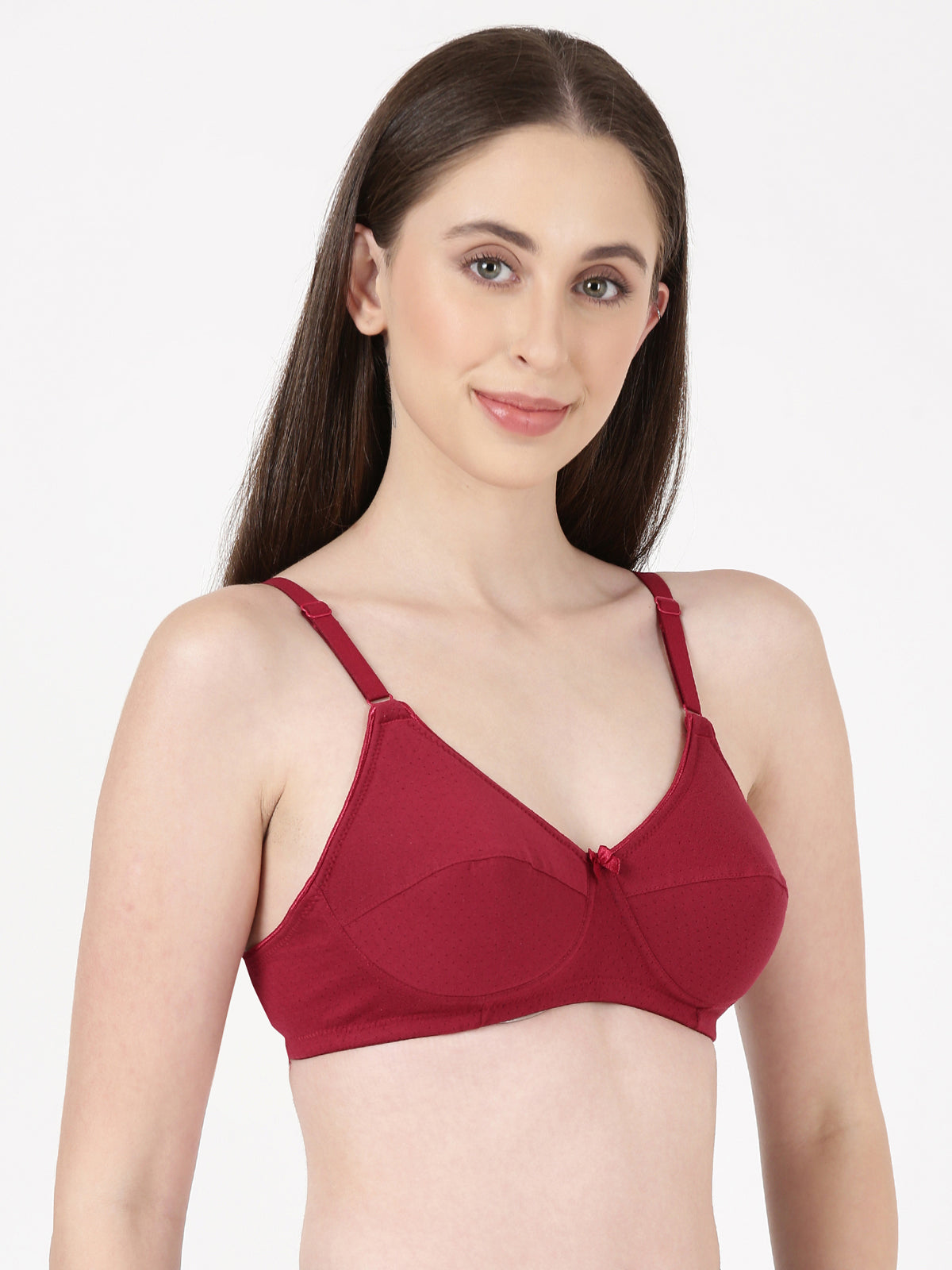 Lovely Pad - Lightly Padded Lace Trim Cotton Bra