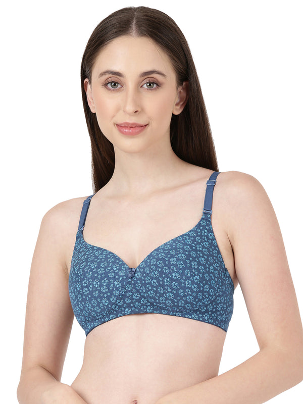 Lush Print Pad - Medium padded printed Modal bra