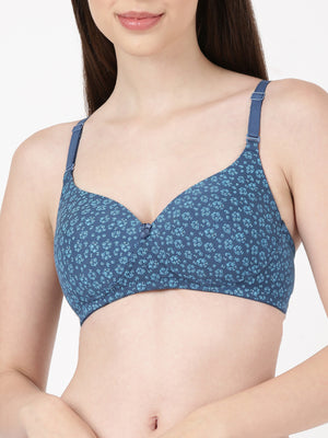 Lush Print Pad - Medium padded printed Modal bra