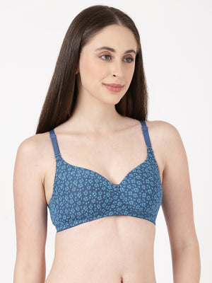 Lush Print Pad - Medium padded printed Modal bra