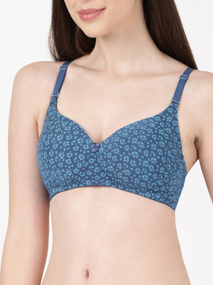Lush Print Pad - Medium padded printed Modal bra