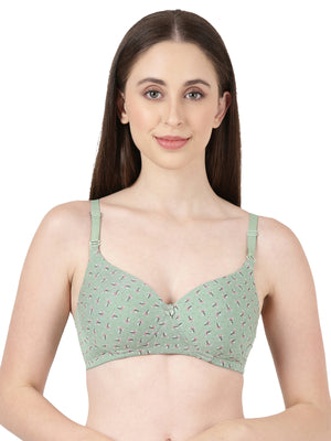 Lush Print Pad - Medium padded printed Modal bra
