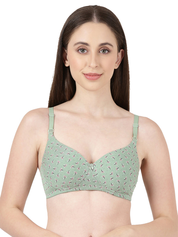 Lush Print Pad - Medium padded printed Modal bra