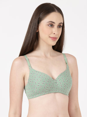 Lush Print Pad - Medium padded printed Modal bra